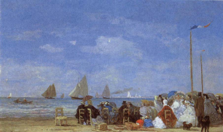 Eugene Boudin Beach Scene